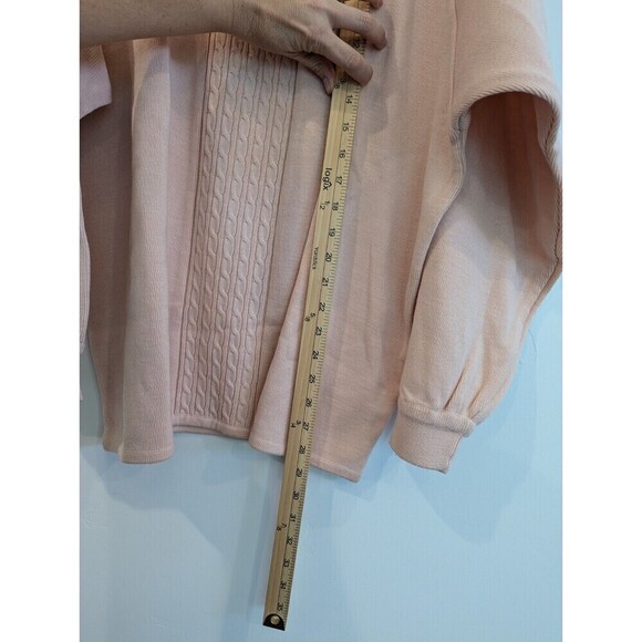 Vintage Schroder Wool Blend Cable‎ Knit Sweater Pink Plus Size 2X - Picture 10 of 10